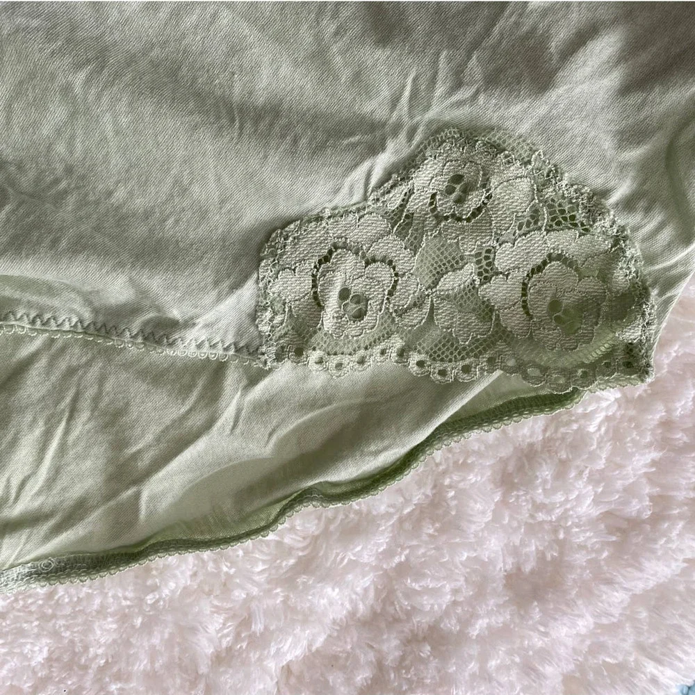 Intimately Free People Green Lacey Strappy Bodysuit Top NEW Size XS